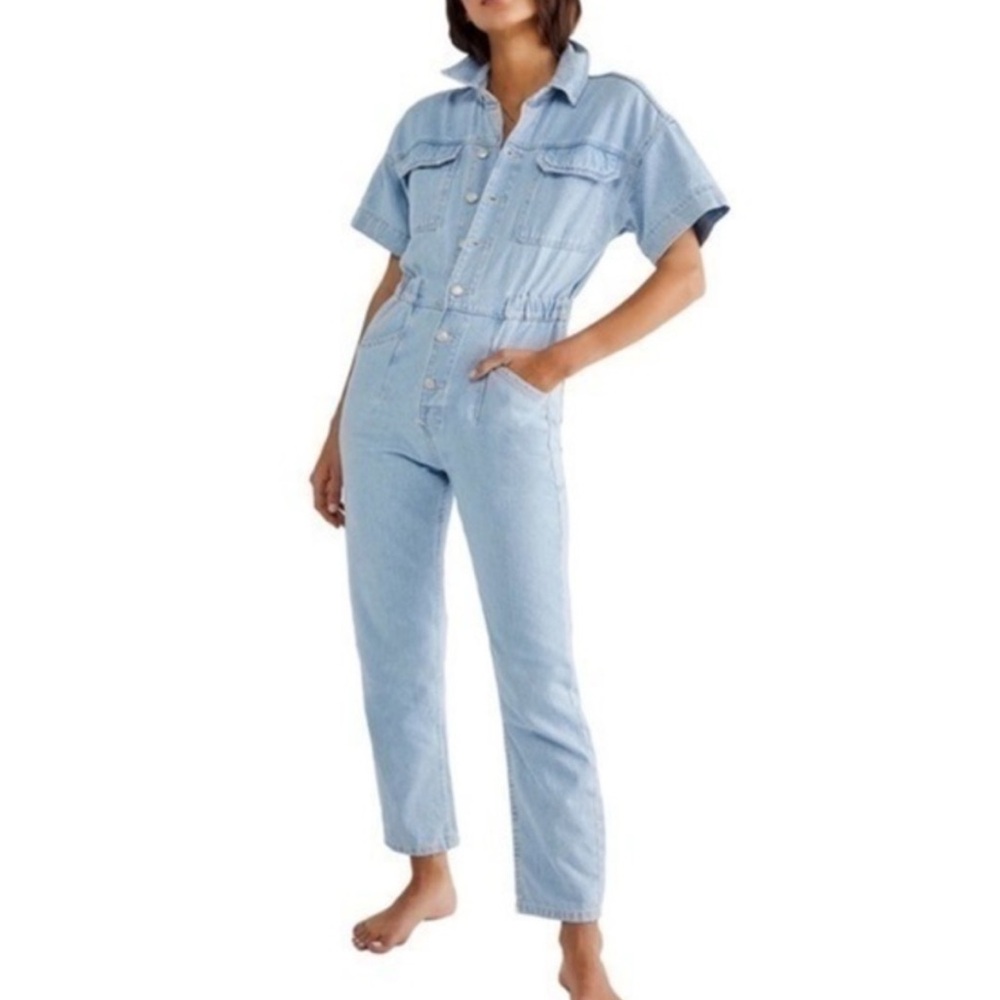 Free People We the free Marci Denim Jumpsuit B201